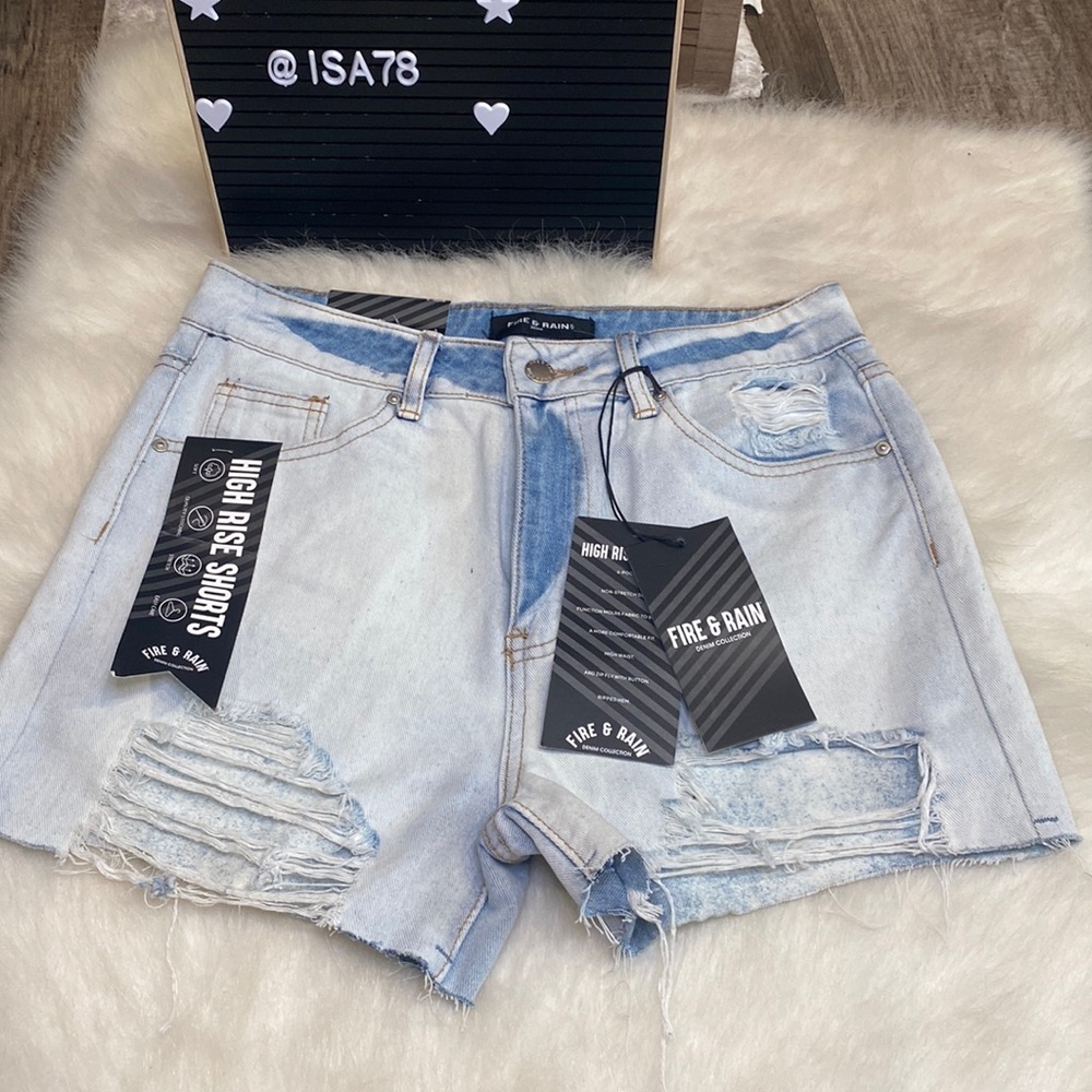FIRE & RAIN Denim Collection High Rise Shorts
